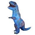 Rafalacy Inflatable T-REX Costume Adult Dinosaur Costumes Jumpsuit Air Blow up Halloween Cosplay Fancy Dress up Costume (Blue)