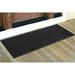 Squares Runner Mat 60 x 22, 60 x 22, Charcoal