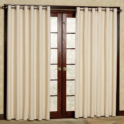 Weathermate Grommet Curtain Pair, 80 x 63, Natural