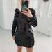 Zara Dresses | Black Sequin Dress | Color: Black | Size: 8