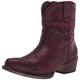 Roper Kurzer Damen-Stiefel, bestickt, Snip Toe, Rot/Ausflug, einfarbig (Getaway Solids), 41 EU