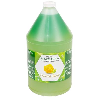 Coastal Packaging 03055520037 Margarita Mix Concentrate - Lemon Lime Flavor - (4) 1 gal. Bottles