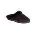 Wide Width Women's The Andy Fur Clog Slipper by Comfortview in Black (Size XXL W)