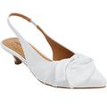 Wide Width Women's The Tia Slingback by Comfortview in White (Size 12 W)