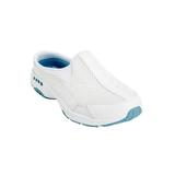 Wide Width Women's The Traveltime Slip On Mule by Easy Spirit in White Light Blue (Size 11 W)