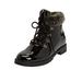 Women's The Vylon Hiker Bootie by Comfortview in Black Patent (Size 9 1/2 M)