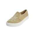 Wide Width Women's The Skyla Slip On Sneaker by Comfortview in Khaki (Size 7 1/2 W)