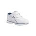 Women's The Tour Walker Sneaker by Propet in White Navy (Size 9 1/2 X(2E))