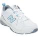 Women's The WX608 Sneaker by New Balance in White Light Blue (Size 10 B)