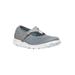 Wide Width Women's TravelLite Mary Jane Sneaker by Propet® in Silver (Size 12 W)