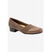 Wide Width Women's Melinda Slip-On by Trotters in Dark Taupe Snake (Size 8 W)