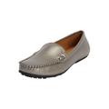 Wide Width Women's The Milena Slip On Flat by Comfortview in Gunmetal (Size 8 W)