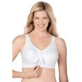 Plus Size Women's Glamorise® Magic Lift® Front-Close Posture Wireless Bra 1265 by Glamorise in White (Size 44 H)