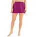 Plus Size Women's A-Line Swim Skirt with Built-In Brief by Swim 365 in Fuchsia (Size 24) Swimsuit Bottoms