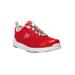 Extra Wide Width Women's TravelWalker II Sneaker by Propet® in Red Mesh (Size 10 WW)