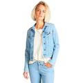 Lee Women's Slim Rider's denim jacket, Blue (Light Coroval Rococo), Medium