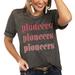 Women's Charcoal Sacred Heart Pioneers Better Than Basic Gameday Boyfriend T-Shirt