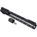 TRYBE Defense AR-15 M-LOK 15in Extra Lightweight Handguard w/ Cut Away Rail Black 15 Inch HDG15CR-BL