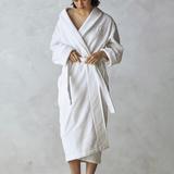 Plush Robe - White, Medium - Fro...