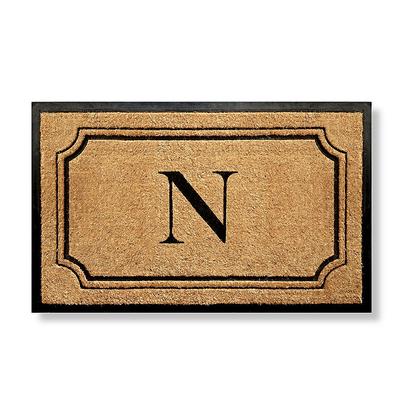 Pembrook Monogrammed Coco Door Mat - 36" x 72", K - Frontgate