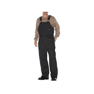 Dickies TB839 Duck Insulated Bib Overall in Black size Tall | Cotton