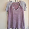 American Eagle Outfitters Tops | Ae American Eagle Reglan Slouchy Tee | Color: Blue/Purple | Size: Xs