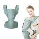 Baby Carrier Newborn to Toddler with Hip Seat? Child Carrier Backpack 3 In1 for Toddler?Baby Sling Wrap Newborn,Breathable and Soft Baby Warp for All Season (Light Blue)