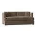 Fairfield Chair Anson 79.5" Tuxedo Arm Sofa w/ Reversible Cushions, Wood in Blue/Brown | 34 H x 79.5 W x 41 D in | Wayfair