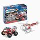 Eitech 00080 Metallbaukasten - Feuerwehr Set - Helikopter & Löschwagen, Multicolor