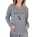 Women's Concepts Sport Gray Chicago White Sox Mainstream Terry Long Sleeve Hoodie Top