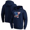 Men's Fanatics Branded Navy Ole Miss Rebels Banner Wave Pullover Hoodie