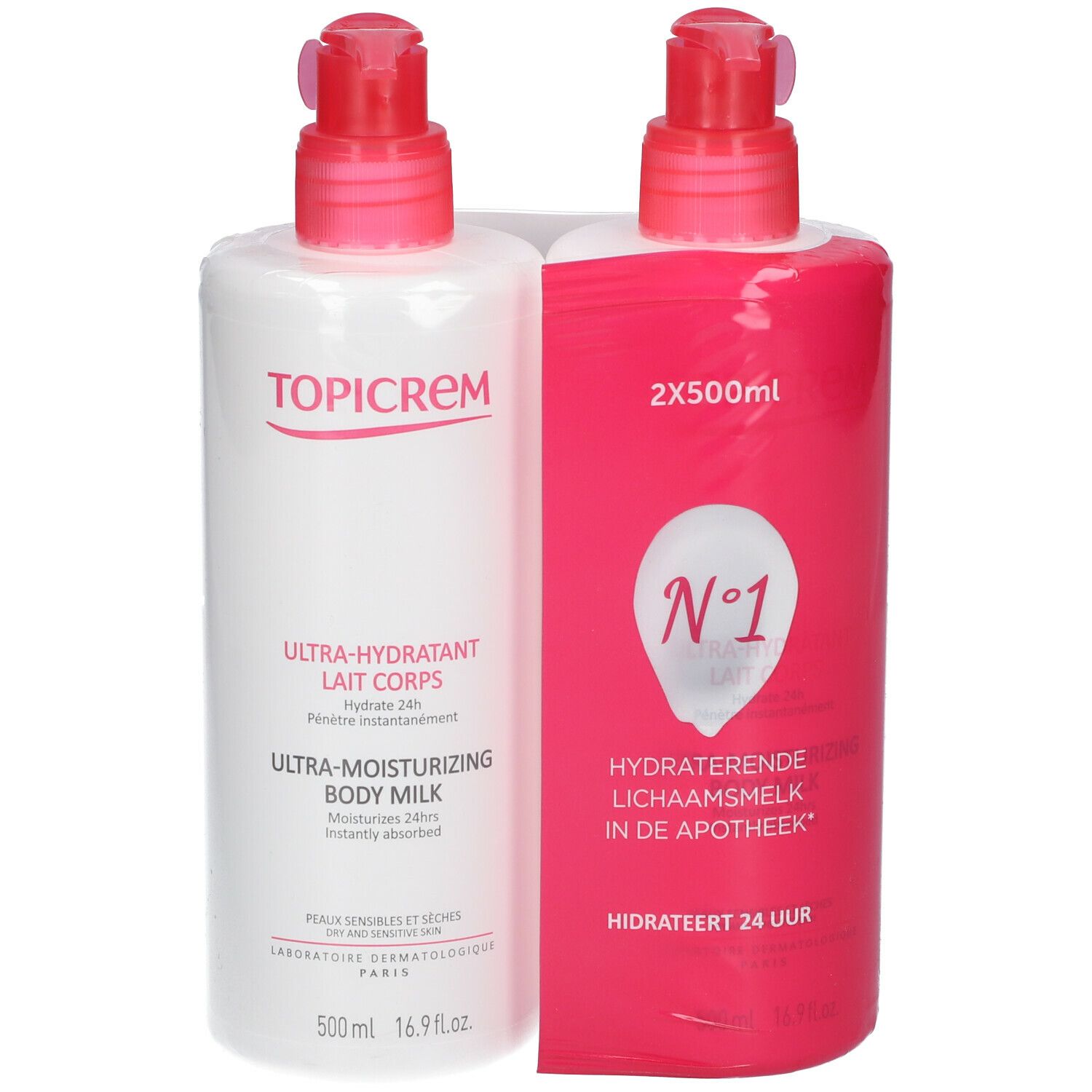 TOPICREM Ultra-Idratante Latte Corpo Set 2x500 ml Lozione per il corpo