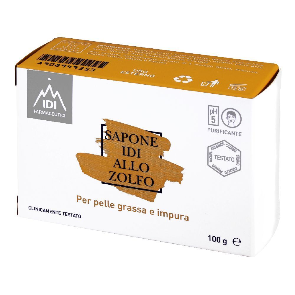 Sapone IDI allo zolfo Per pelle seborroica 100 g