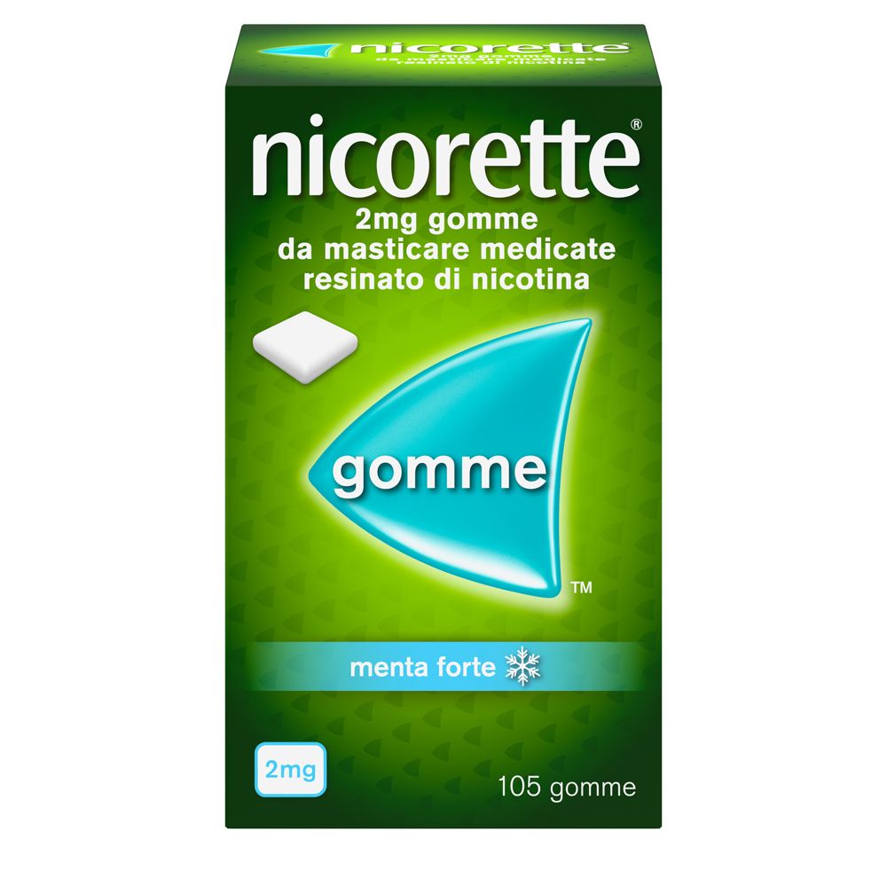 NICORETTE 2 mg gomme da masticare medicate gusto menta forte 105 pz Go