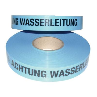 Trassenwarnband Aufdruck Achtung Wasserleitung Breite 40 mm Länge 250 m blau