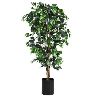 Costway 6 Feet Artificial Ficus Silk Tree