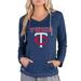 Women's Concepts Sport Navy Minnesota Twins Mainstream Terry Long Sleeve Hoodie Top