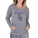 Women's Concepts Sport Gray Colorado Rockies Mainstream Terry Long Sleeve Hoodie Top