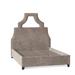 My Chic Nest Natalie Platform Bed Upholstered/Velvet/Polyester/Faux leather/Cotton/Linen | 64 H x 77 W x 90 D in | Wayfair 534-106-1130-CK