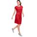 Plus Size Women's Knit Drawstring Dress by ellos in Hot Red (Size 18/20)