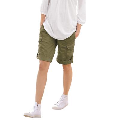 Plus Size Women's Convertible Cargo Shorts by ellos in Dark Basil (Size 26)