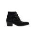 Women's Two Buckle Suede Bootie by ellos in Black (Size 9 M)