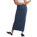 Plus Size Women's Knit Maxi Skirt by ellos in Navy (Size 18/20)