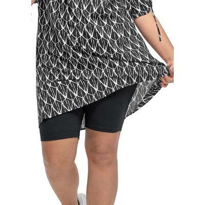 Plus Size Women's Stretch Knit Bike Shorts by ellos in Black (Size 14/16)