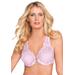 Plus Size Women's Embroidered Front-Close Underwire Bra by Amoureuse in Sunset Mauve Pink (Size 38 C)