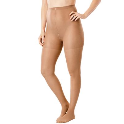 Plus Size Women's 2-Pack Control Top Tights by Com...