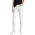 Plus Size Women's Distressed Skinny Jeans by ellos in White (Size 14)