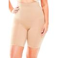 Plus Size Women's Instant Shaper Medium Control Seamless Thigh Slimmer by Secret Solutions in Nude (Size 16/18) Body Shaper