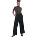 Plus Size Women's Wide-Leg Soft Pants with Back Elastic by ellos in Black (Size 2X)