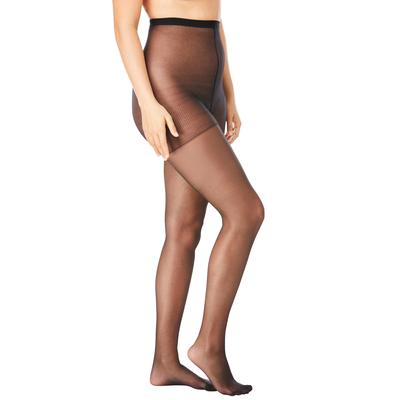 Plus Size Women's 2-Pack Sheer Tights by Comfort Choice in Black (Size C/D)